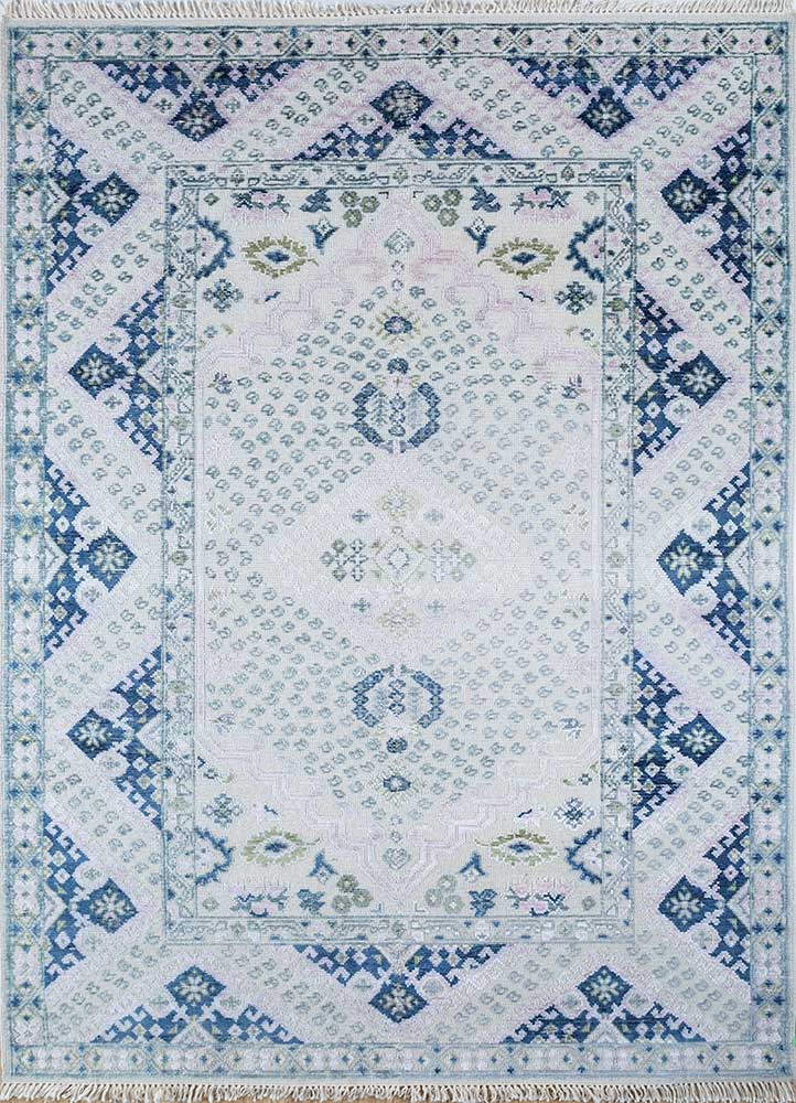 Wollteppich - 180 x 270 cm - blau