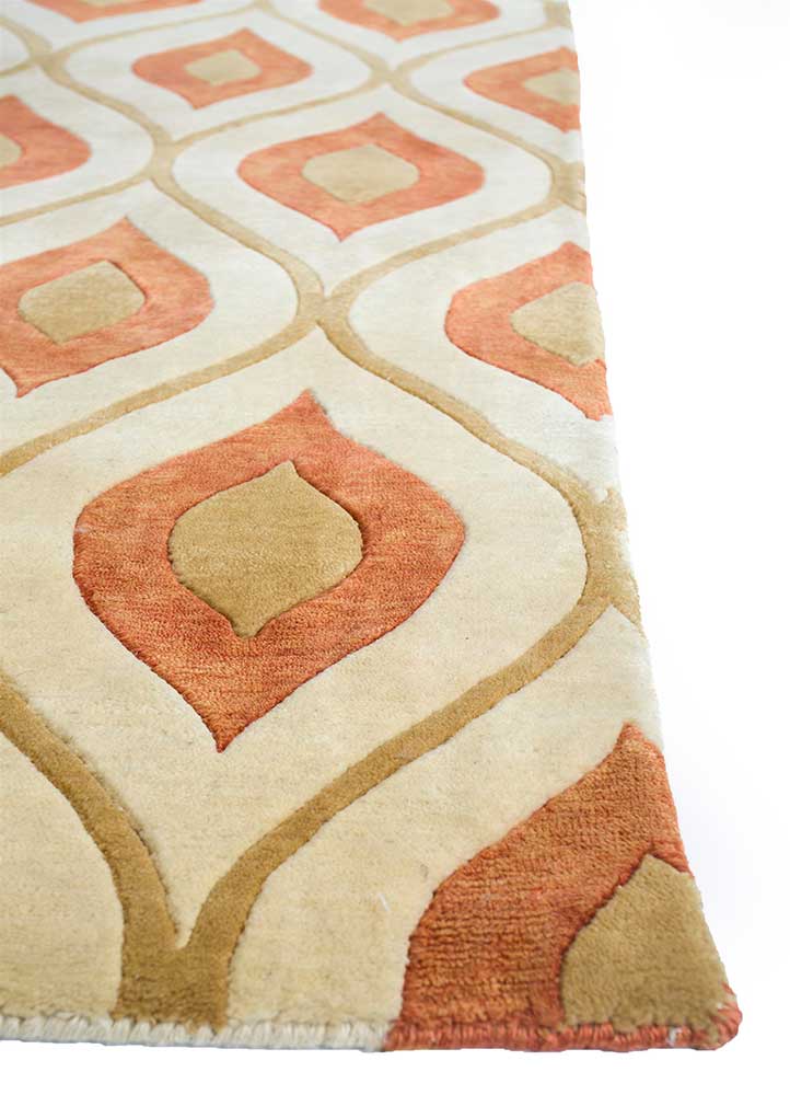Wollteppich - 390 x 585 cm - creme