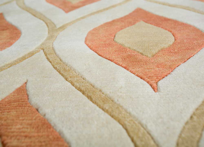 Wollteppich - 390 x 585 cm - creme