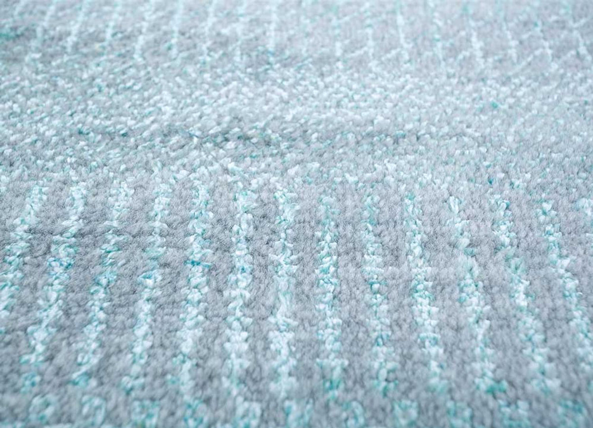 Wollteppich - 300 x 240 cm - hellblau