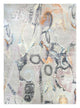 Designer Teppich - 450 x 360 cm - silber
