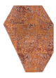 Wollteppich sonderform  - 167 x 212 cm - orange