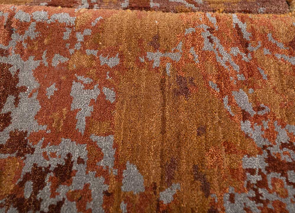 Wollteppich sonderform  - 167 x 212 cm - orange