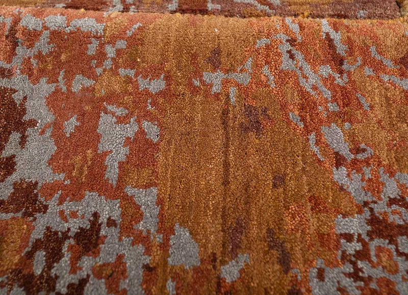 Wollteppich sonderform  - 167 x 212 cm - orange