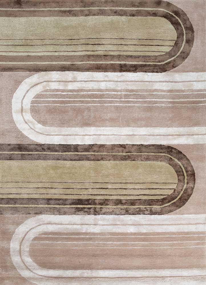 Wollteppich - 180 x 270 cm - braun