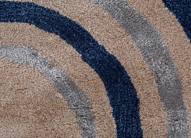 Wollteppich - 180 x 270 cm - blau
