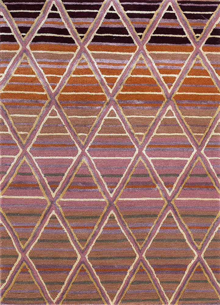 Wollteppich - 105 x 165 cm - orange
