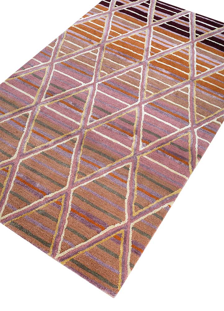 Wollteppich - 105 x 165 cm - orange