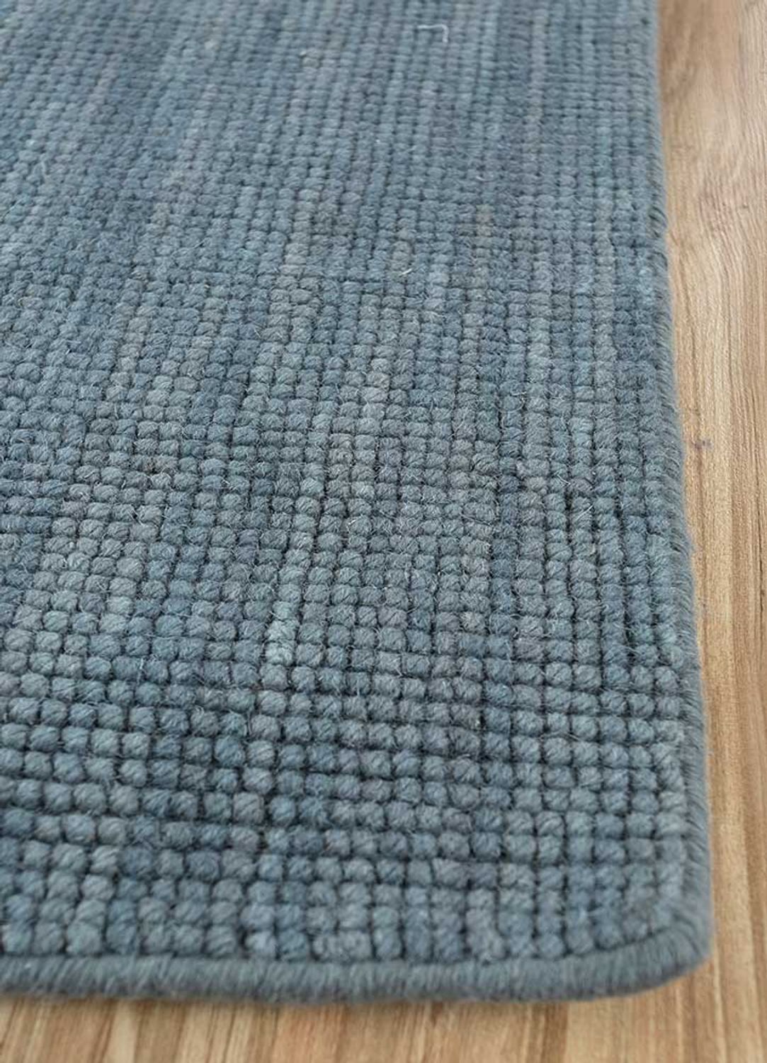 Wollteppich - 300 x 240 cm - seeblau