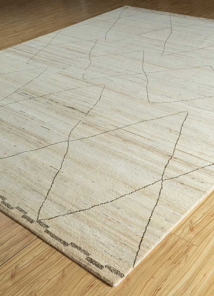 Wollteppich - 240 x 300 cm - creme