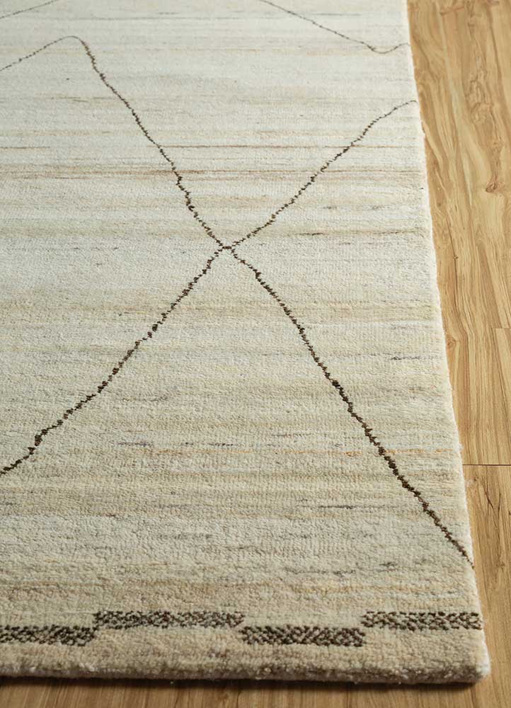 Wollteppich - 240 x 300 cm - creme