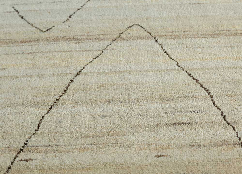 Wollteppich - 240 x 300 cm - creme