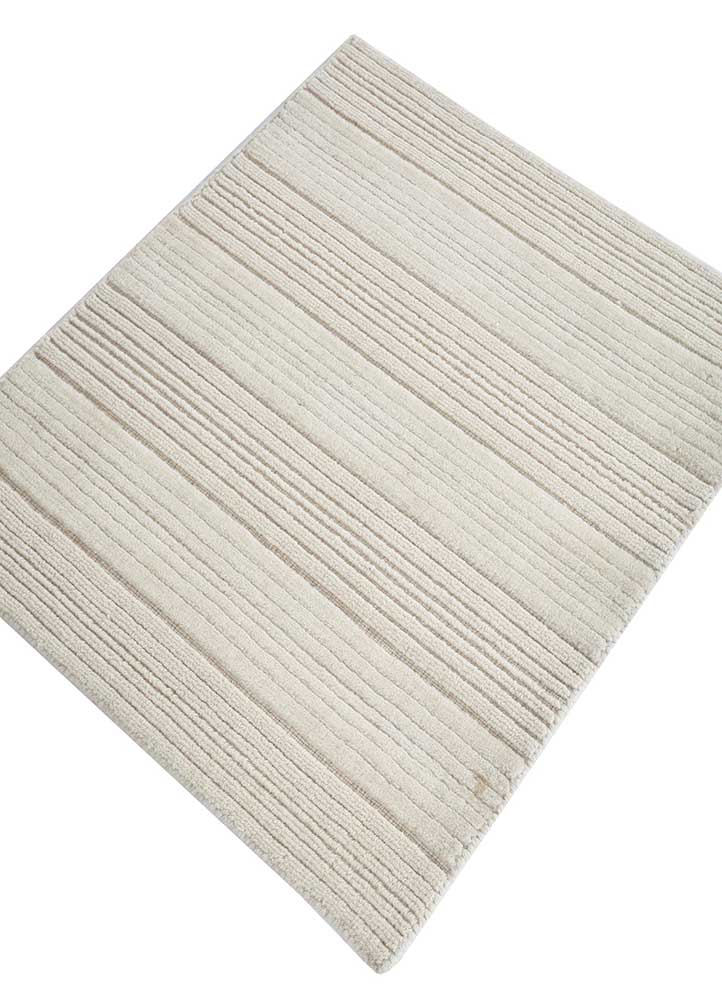 Wollteppich - 60 x 90 cm - creme
