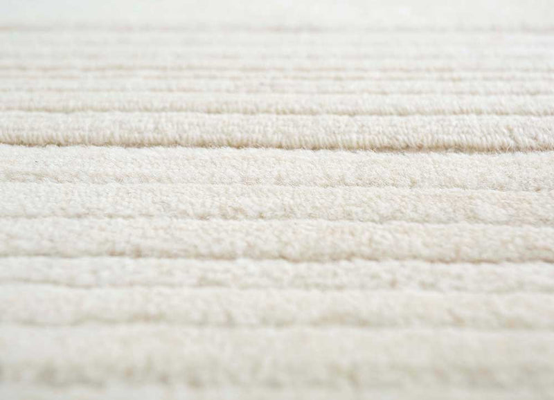 Wollteppich - 60 x 90 cm - creme