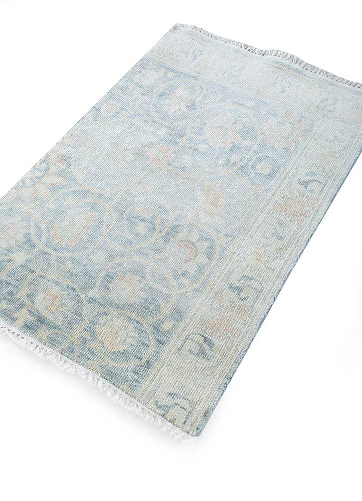 Wollteppich - 75 x 120 cm - blau
