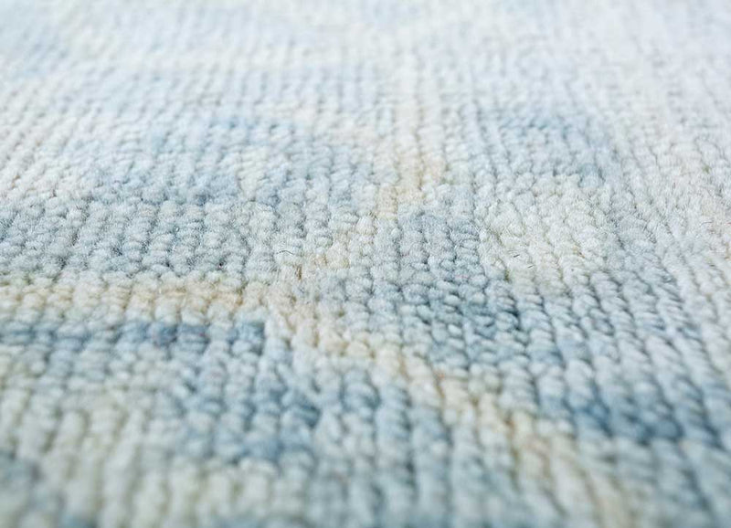 Wollteppich - 75 x 120 cm - blau