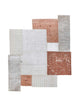 Wollteppich sonderform  - 150 x 180 cm - creme