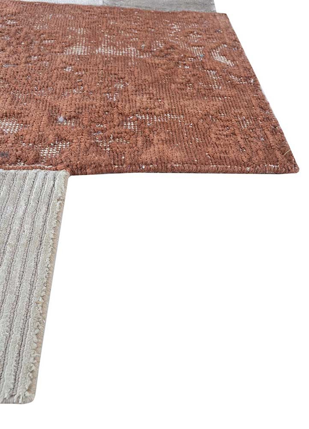 Wollteppich sonderform  - 150 x 180 cm - creme