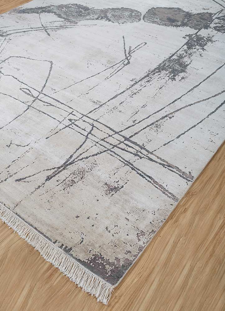 Designer Teppich - 240 x 300 cm - silber