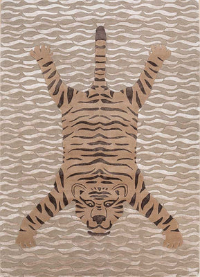 Wollteppich - 270 x 180 cm - beige