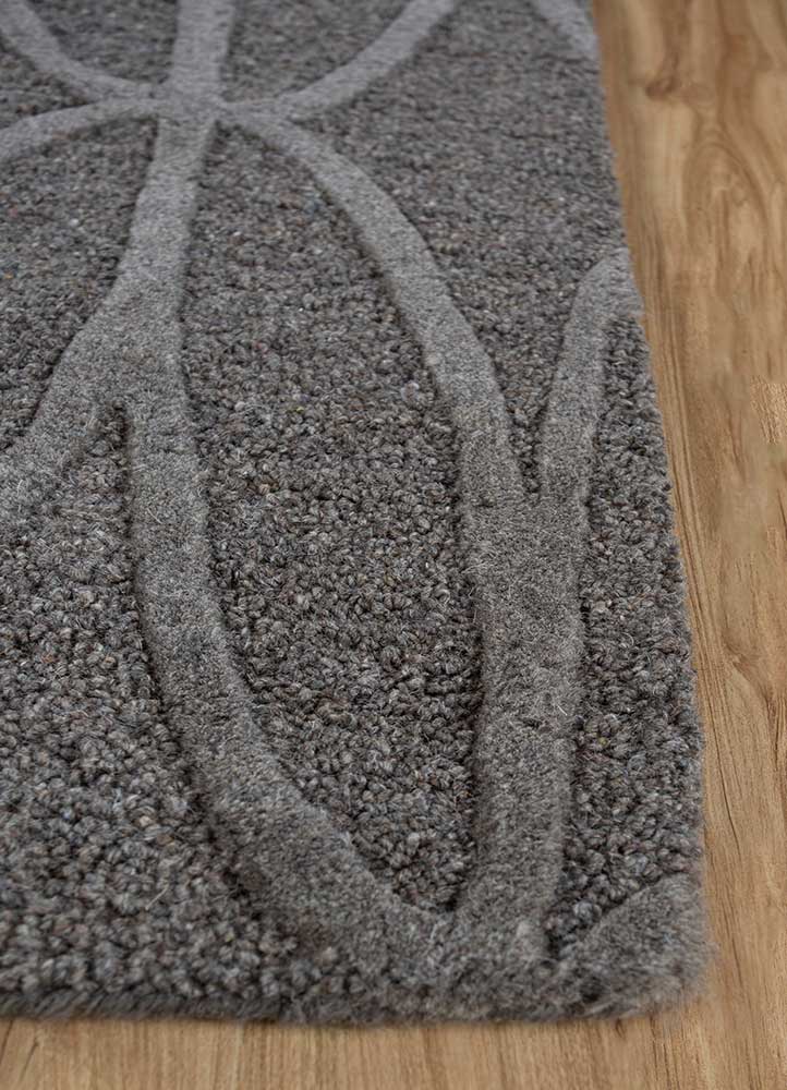 Wollteppich - 150 x 240 cm - grau