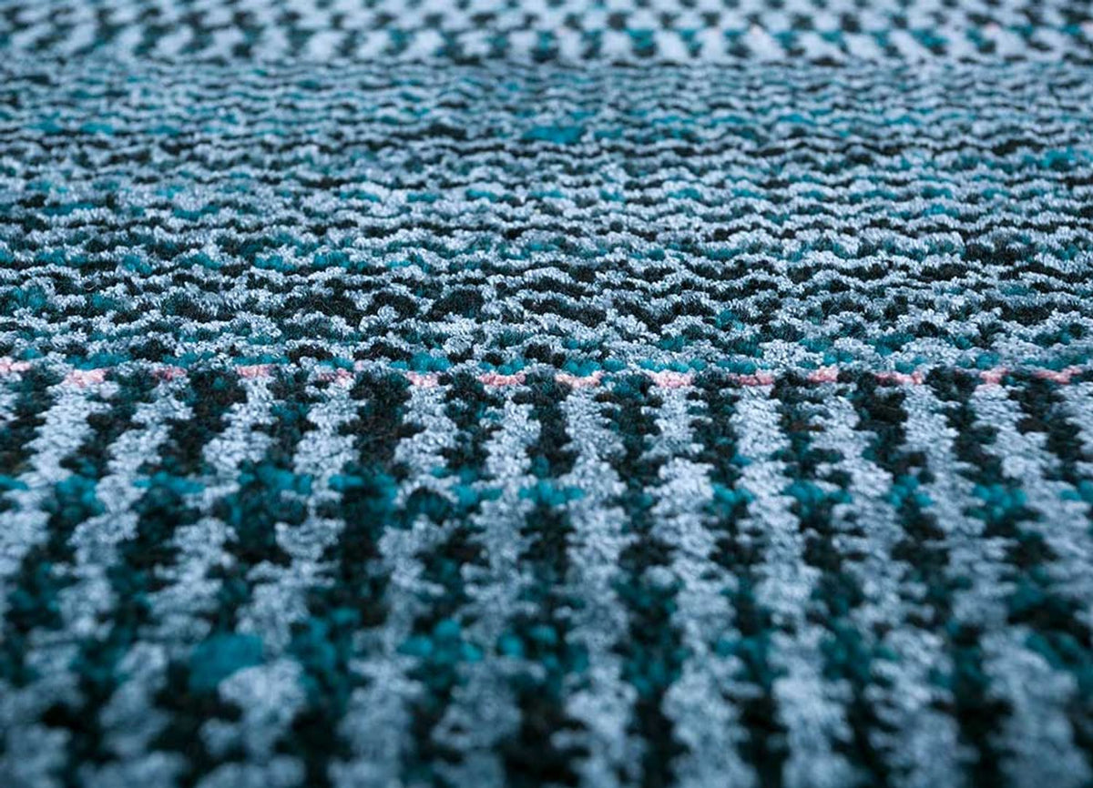 Wollteppich - 270 x 180 cm - dunkelblau