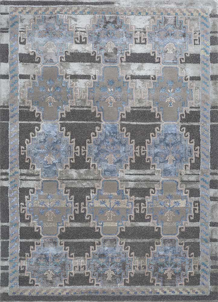 Wollteppich - 150 x 240 cm - grau