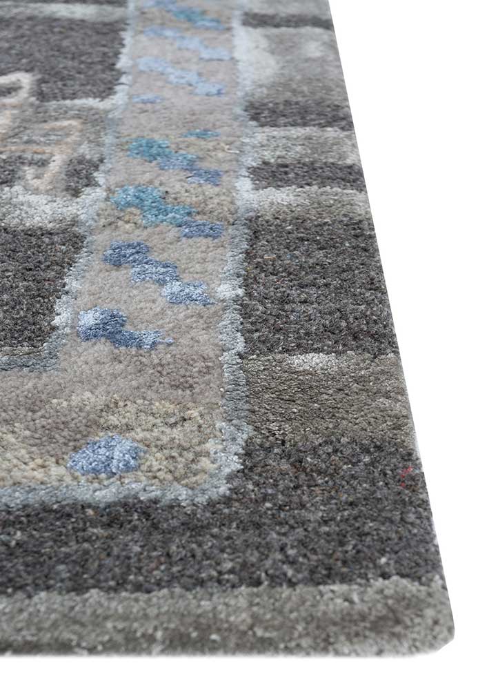 Wollteppich - 150 x 240 cm - grau