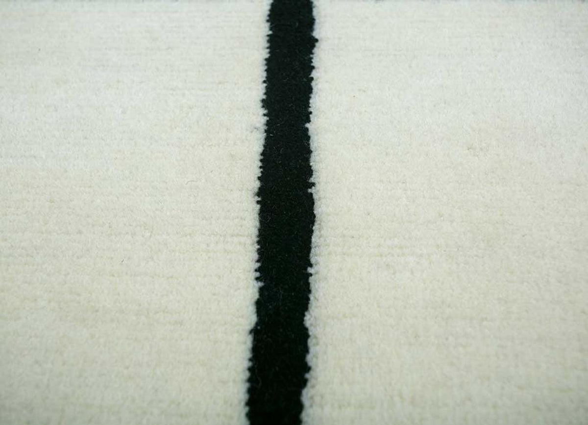 Wollteppich - 240 x 150 cm - hellgrau