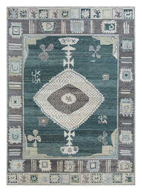 Wollteppich - 300 x 240 cm - grün