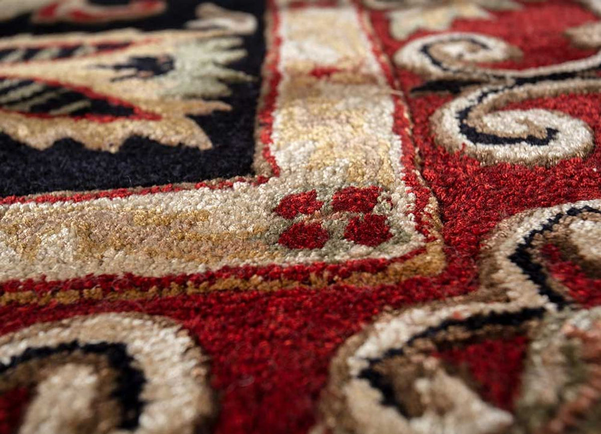 Wollteppich - 270 x 180 cm - dunkelblau