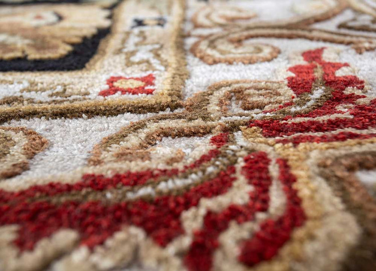 Wollteppich - 270 x 180 cm - dunkelbeige