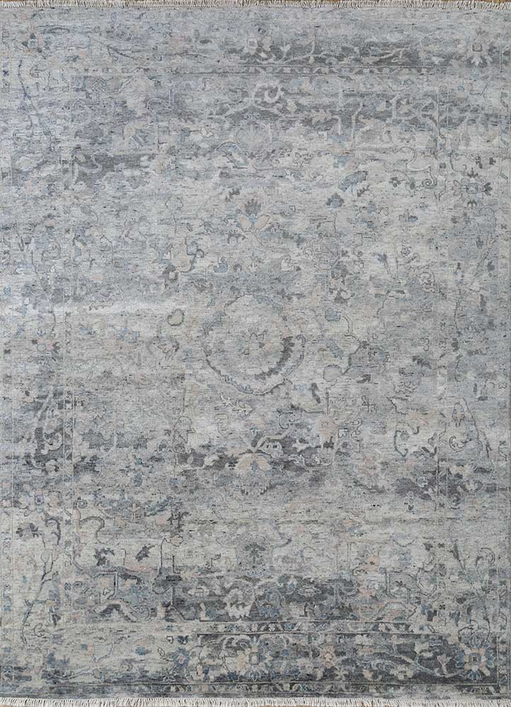 Wollteppich - 240 x 300 cm - grau