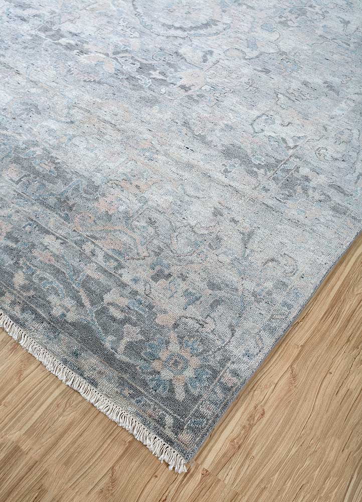 Wollteppich - 240 x 300 cm - grau