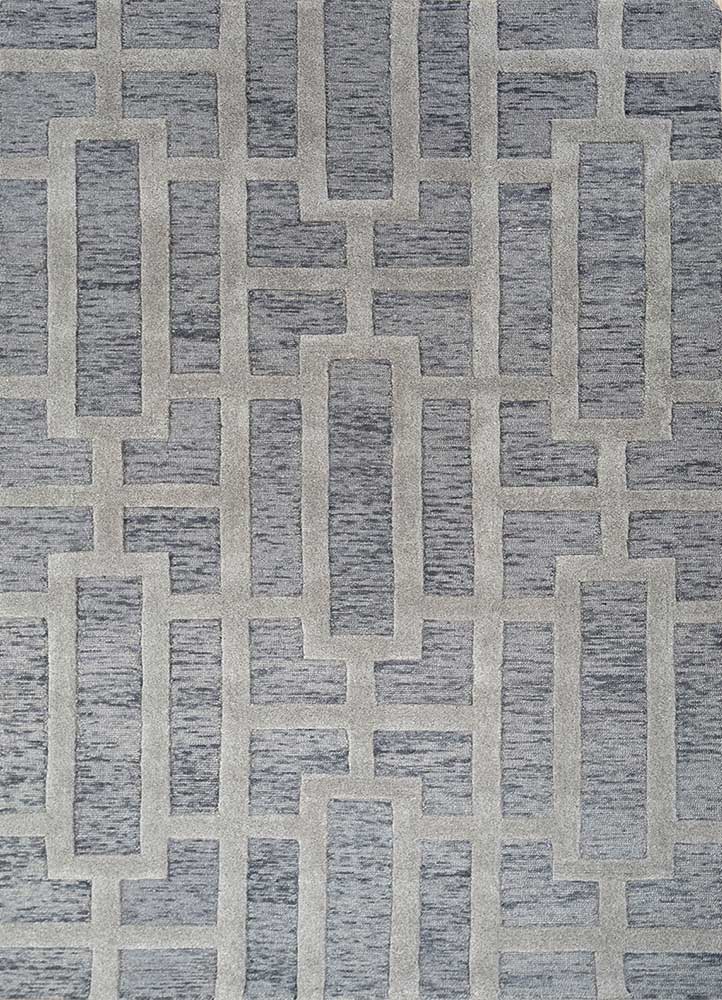 Wollteppich - 150 x 240 cm - grau
