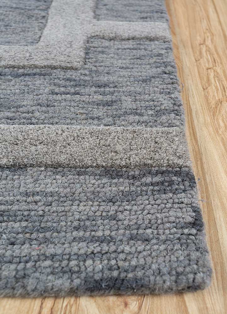 Wollteppich - 150 x 240 cm - grau