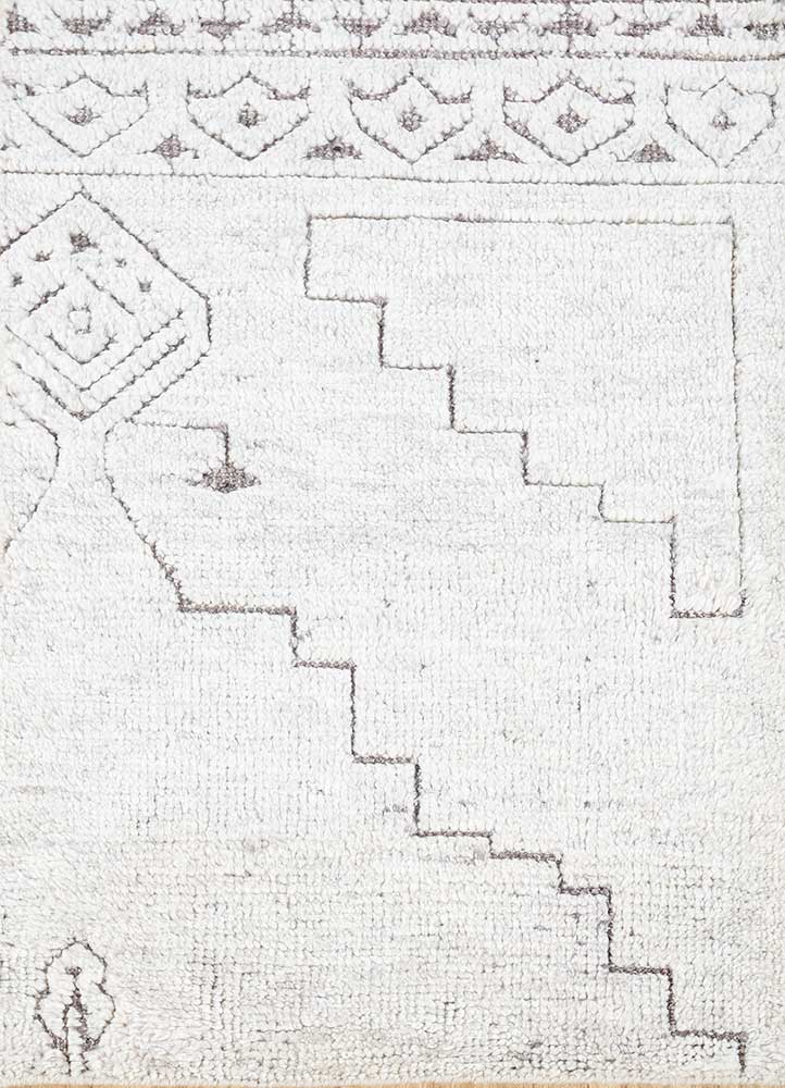 Wollteppich - 60 x 90 cm - creme