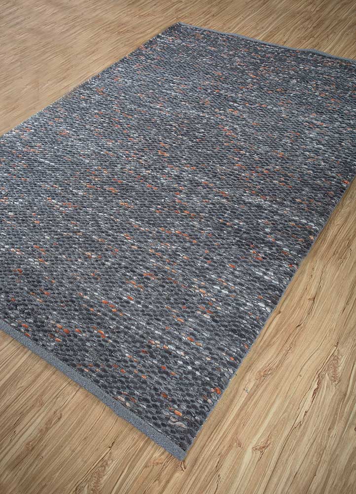 Wollteppich - 150 x 240 cm - grau