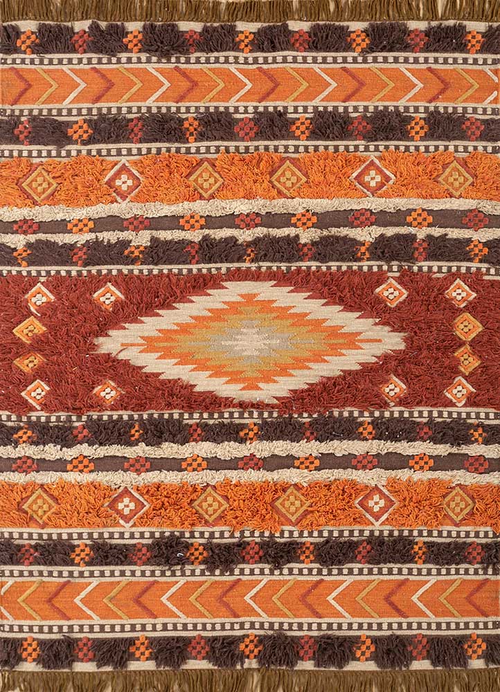 Wollteppich - 150 x 240 cm - orange