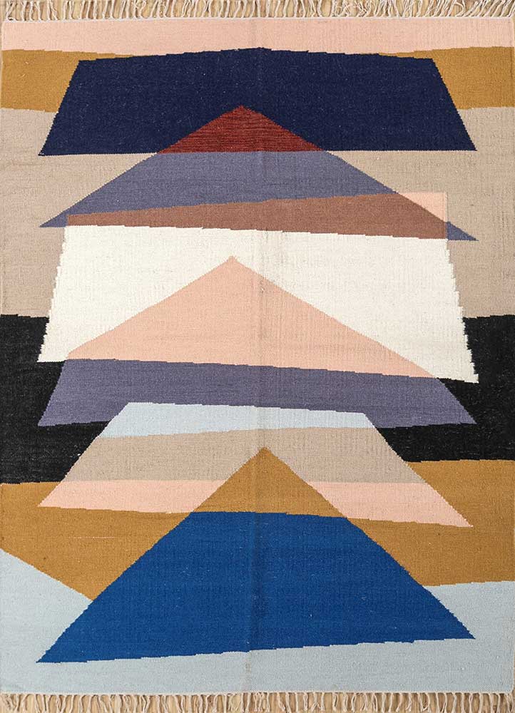 Wollteppich - 170 x 240 cm - mehrfarbig