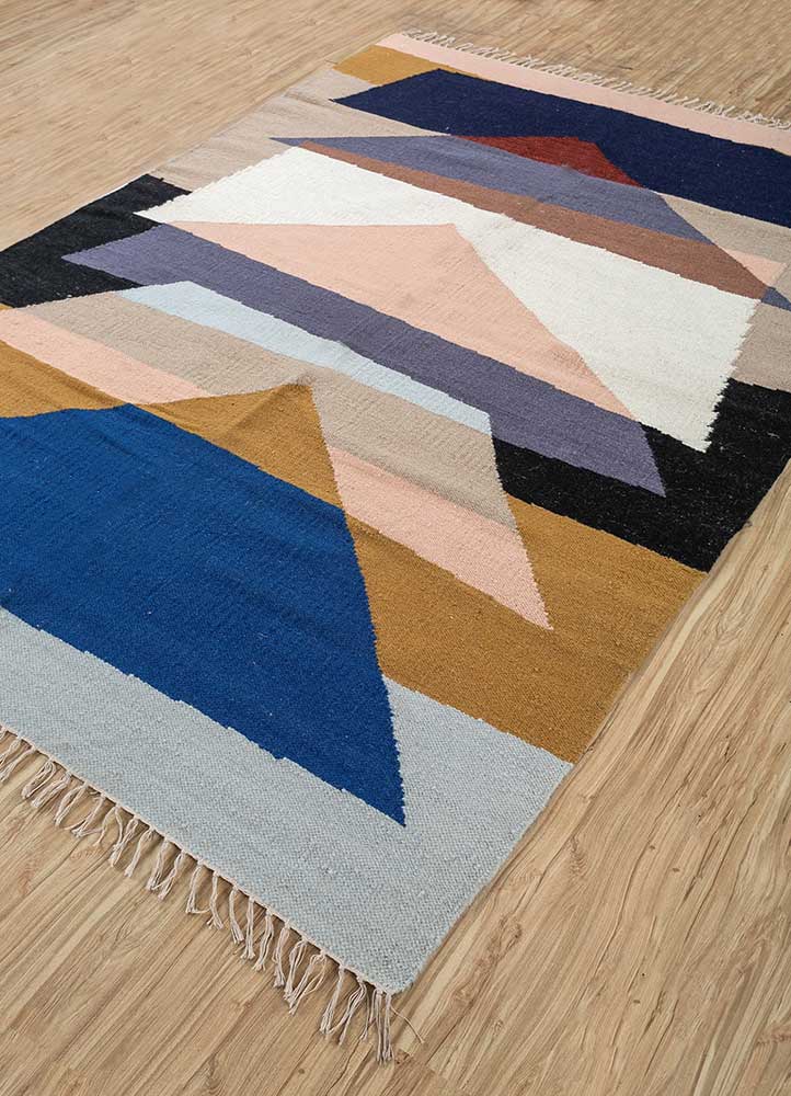 Wollteppich - 170 x 240 cm - mehrfarbig