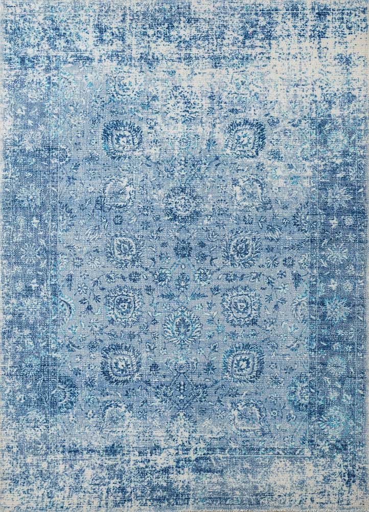 Wollteppich - 150 x 240 cm - blau