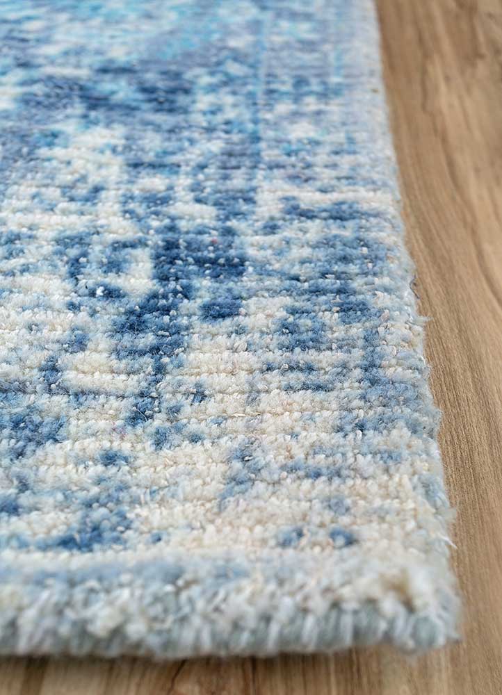 Wollteppich - 150 x 240 cm - blau