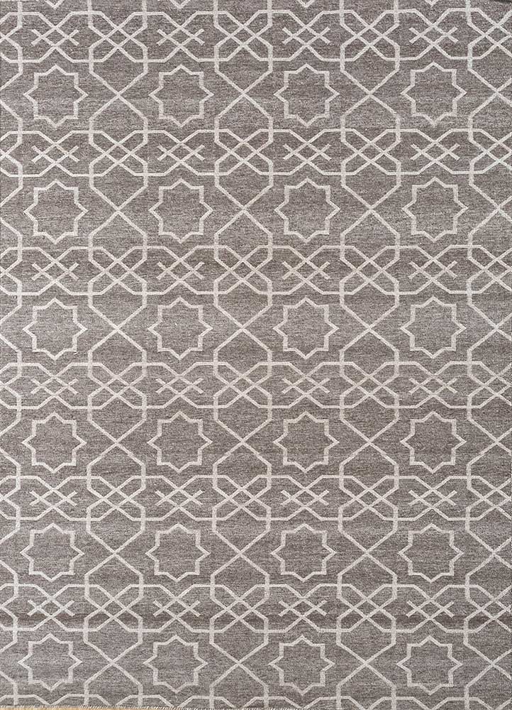 Wollteppich - 150 x 210 cm - grau
