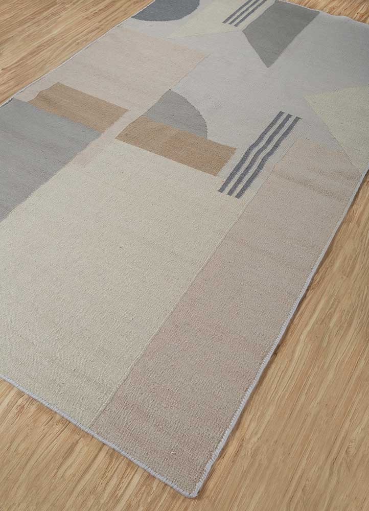 Wollteppich - 150 x 240 cm - hellgrau