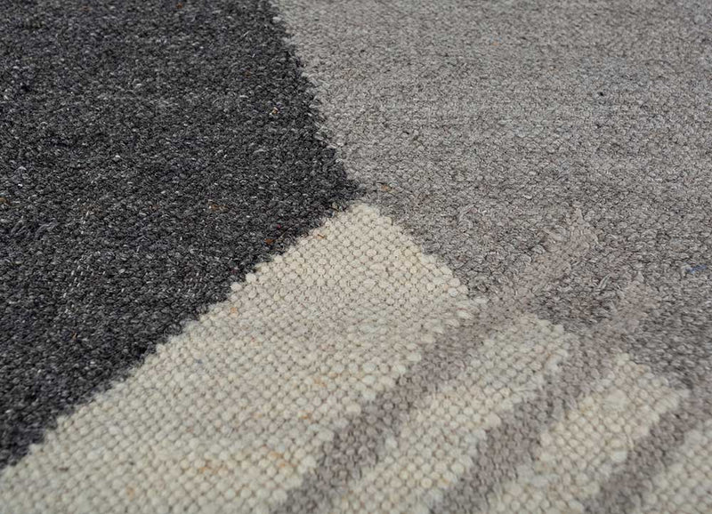 Wollteppich - 150 x 240 cm - grau