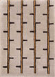 Wollteppich - 60 x 90 cm - creme