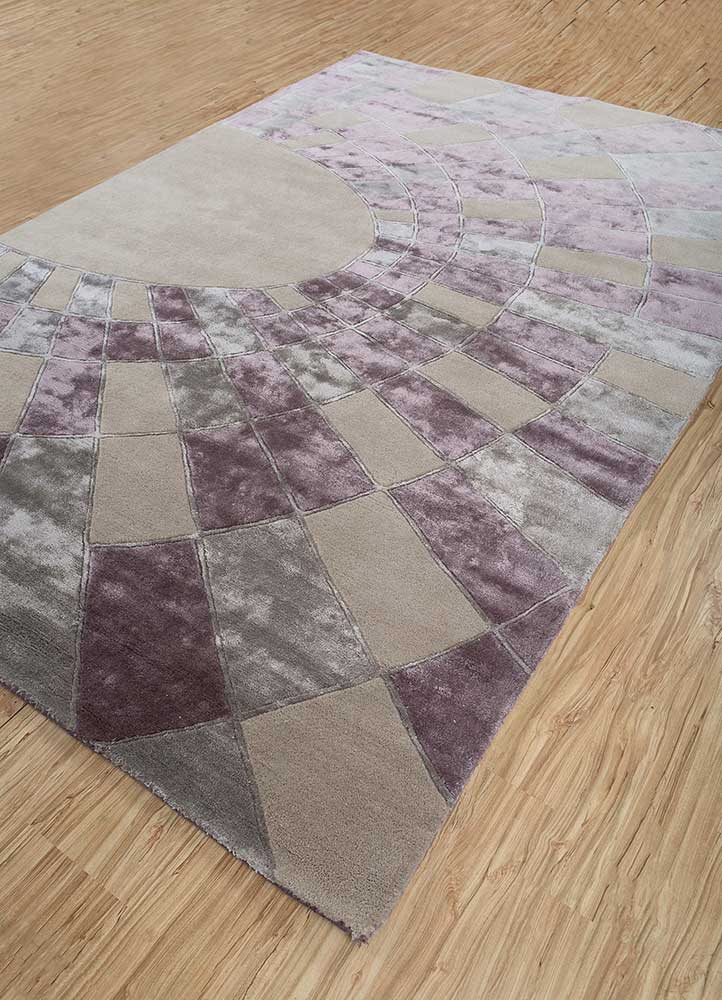 Wollteppich - 180 x 270 cm - lila
