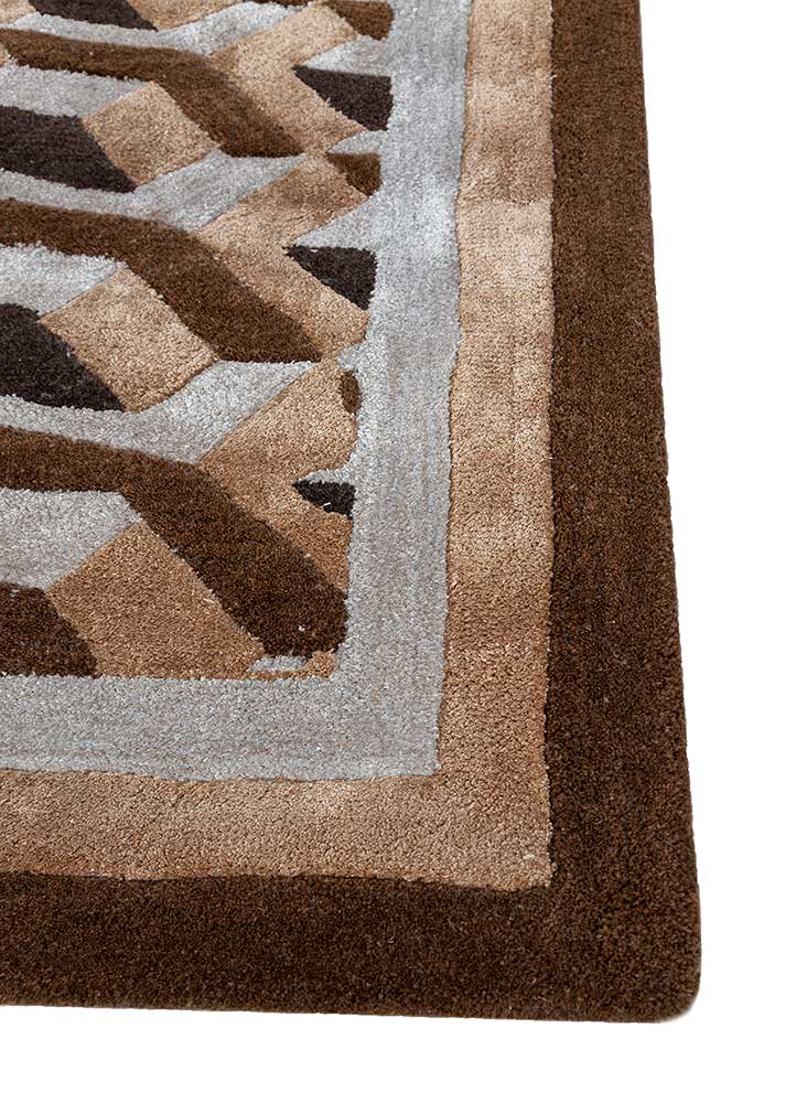 Wollteppich - 180 x 270 cm - beige