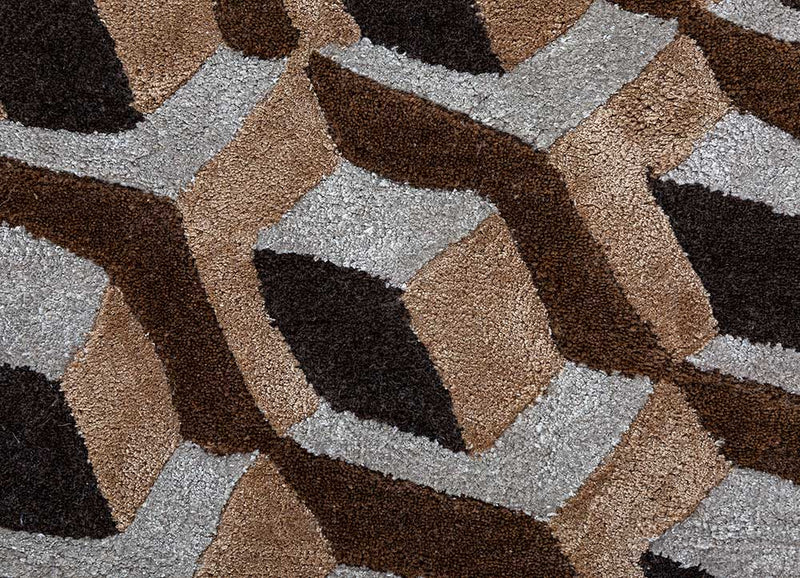 Wollteppich - 180 x 270 cm - beige